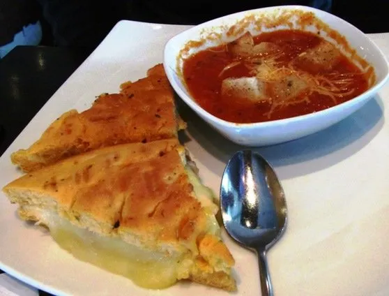 Cheese sandwich at Tobacco Road Sports in Durham, NC Triangle Dining