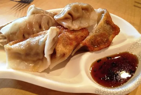 Pan-fried dumplings at SuperWok in Cary, NC Triangle Dining