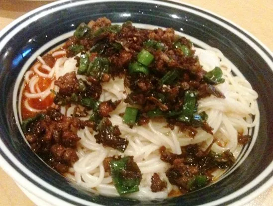 Spicy dan-dan noodles at Super Wok in Cary, NC Triangle Dining