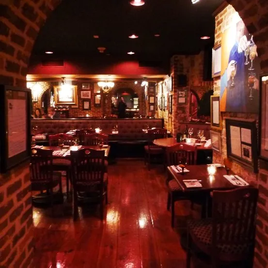 Brick dining area at the Tavern at Second Empire, Raleigh- NC Triangle Dining