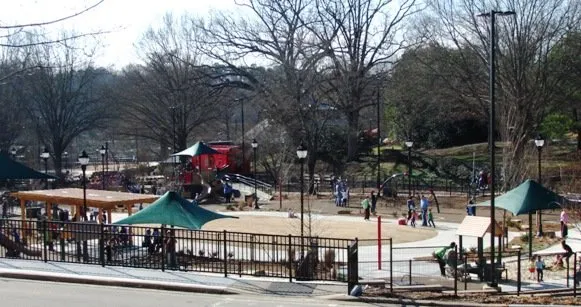 Play area at Pullen Park, Raleigh- NC Triangle Dining