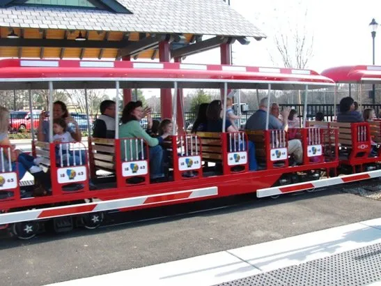 Riding the train at Pullen Park, Raleigh- NC Triangle Dining