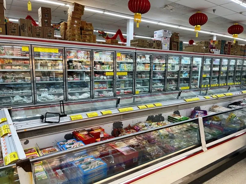 Frozen food area at Grand Asia Market in Raleigh -nctriangledining.com