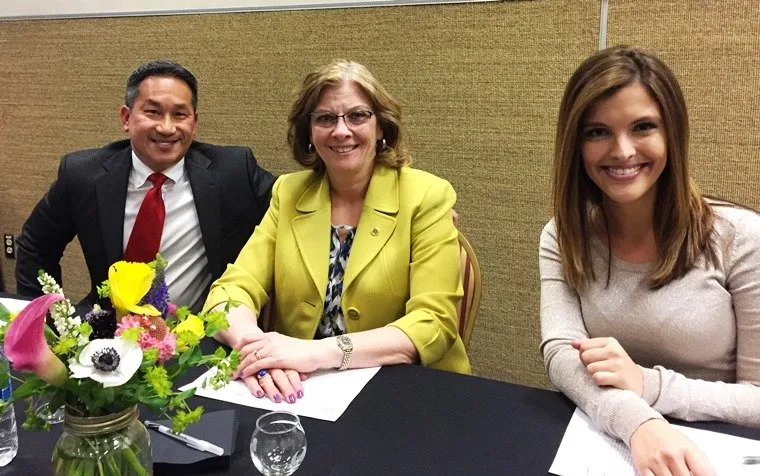 Judging Toast to the Triangle with Mayor Nancy McFarland and WRAL's Gina Benitez