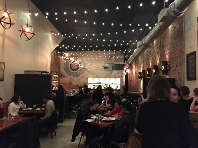 Lovely interior of Luna Rotisserie and Empanadas in Durham- NC Triangle Dining