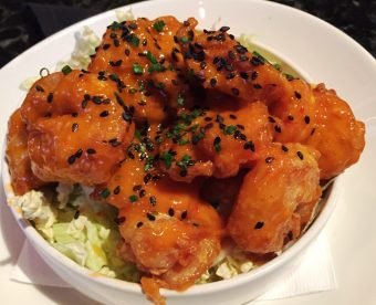 $7 Sriracha shrimp at Sullivan's Steakhouse