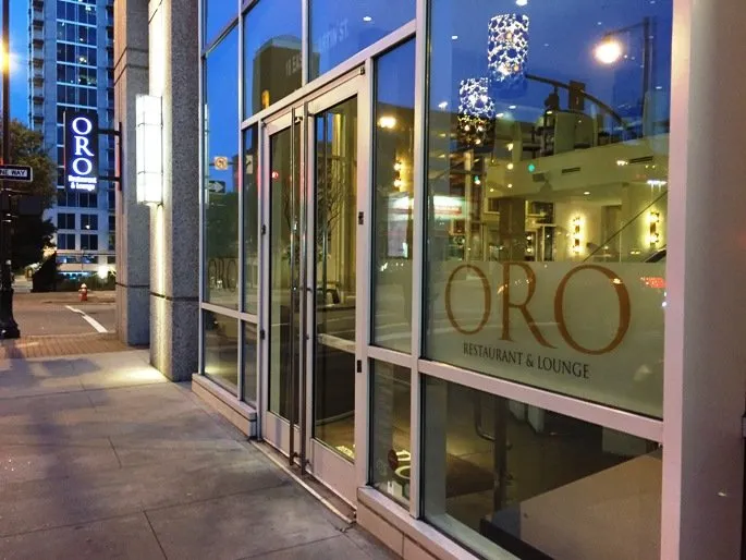 Front of ORO in Raleigh- NC Triangle Dining