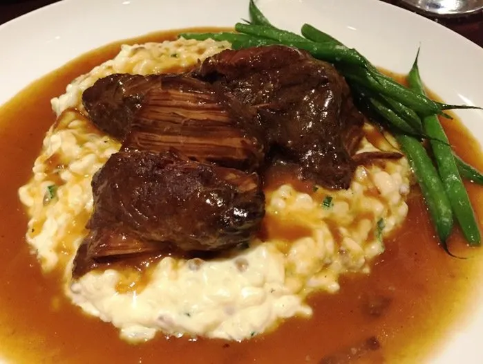 Short ribs over risotto at ORO in Raleigh- NC Triangle Dining