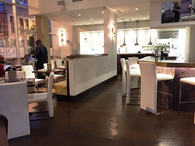 Interior at ORO in Raleigh- NC Triangle Dining