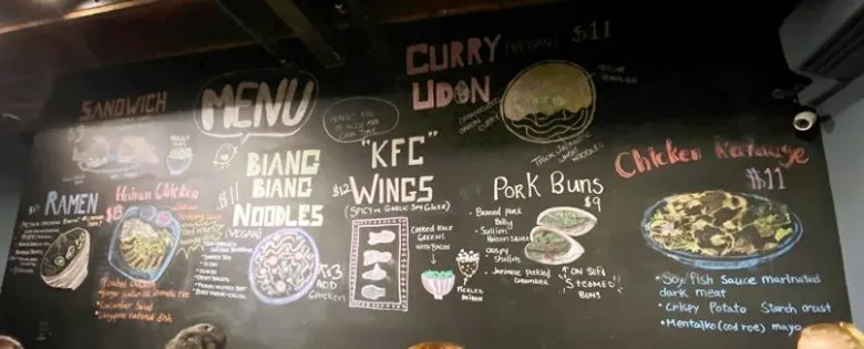 November 2019 Chalkboard menu at M Kokko in Durham- NC Triangle Dining