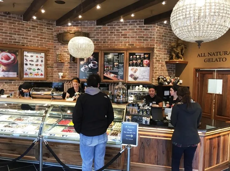 Counter at Amorino Gelato in Raleigh - NC Triangle Dining
