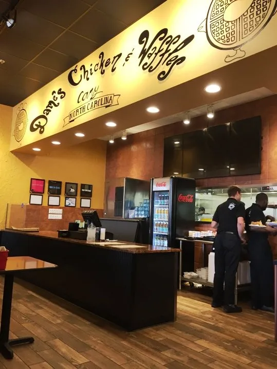 Back counter at Dame's Chicken & Waffles in Cary - NC Triangle Dining