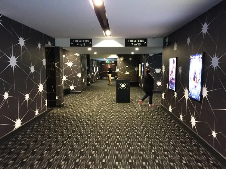 Hallway at Silverspot Cinema in Chapel Hill - NC Triangle Dining