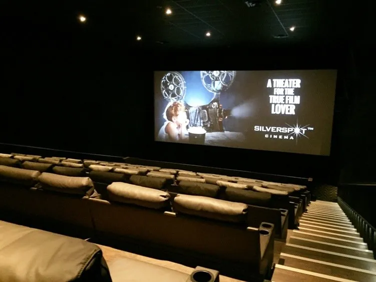 Seat view at Silverspot Cinema in Chapel Hill - NC Triangle Dining