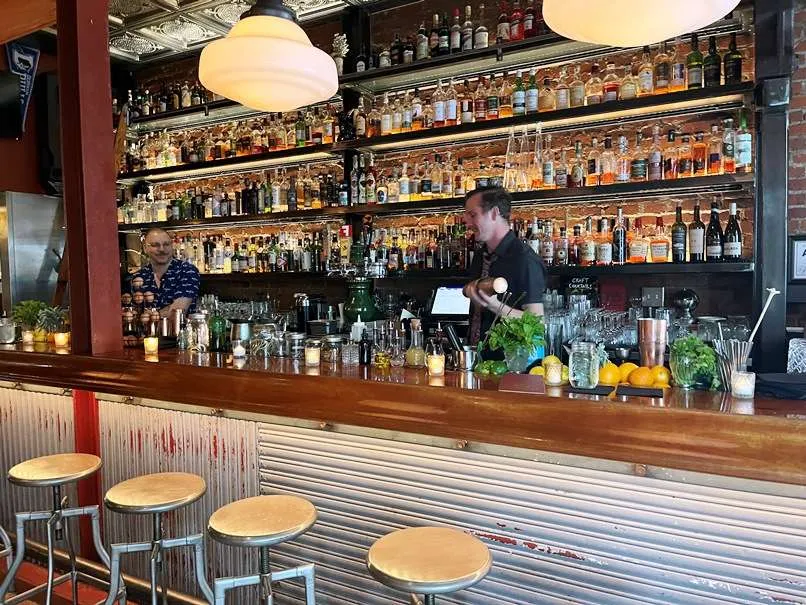 Beautiful bar at Bar Virgile in Durham - nctriangledining.com
