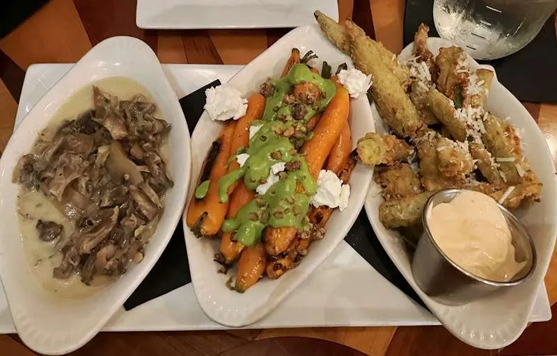 Roasted vegetables at Bar Virgile in Durham - nctriangledining.com