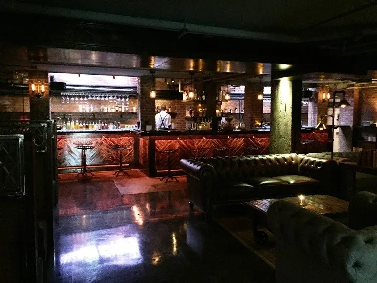 Center bar at Watts & Ward in Raleigh - NC Triangle Dining