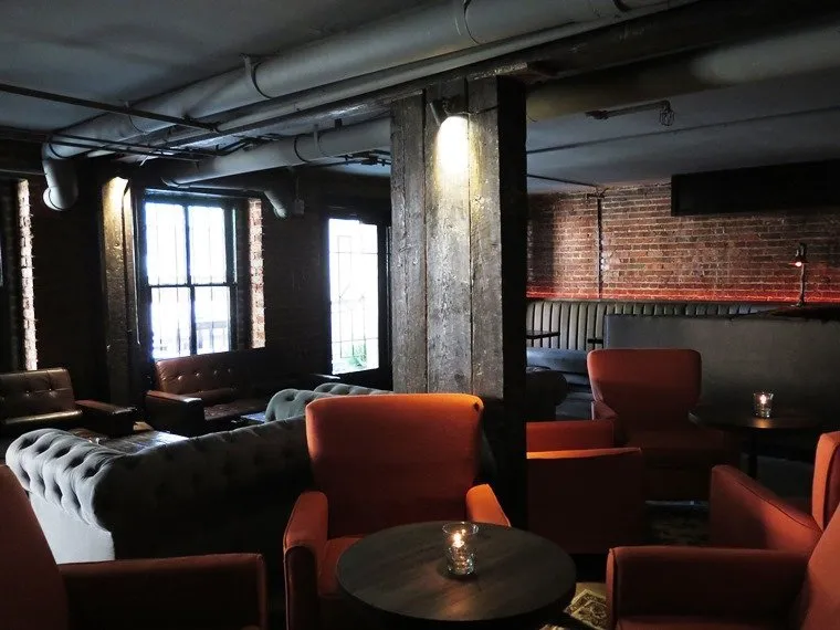 Lounge area at Watts & Ward in Raleigh - NC Triangle Dining