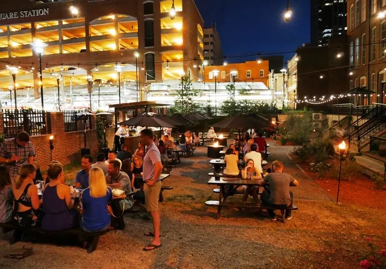 Outdoors patio at Watts & Ward in Raleigh - NC Triangle Dining