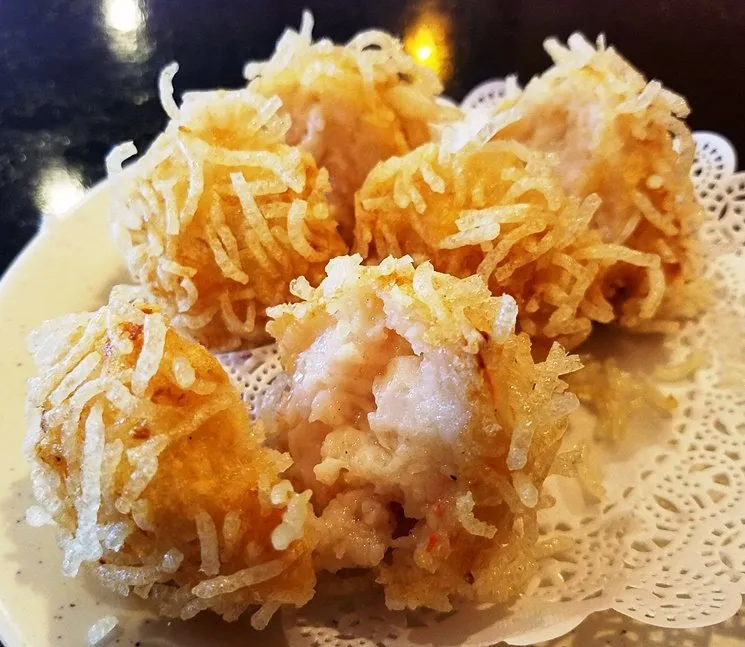 Fried shrimp balls at Dim Sum House in Morrisville - NC Triangle Dining