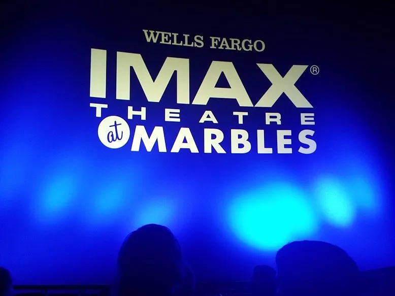 Stellar screen and sound system for IMAX Theatre at Marbles in Raleigh- NC Triangle Dining