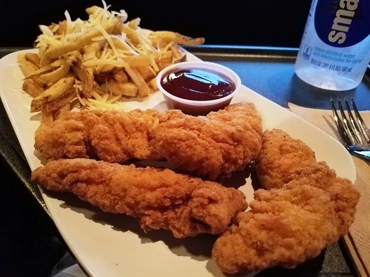 Chicken tenders at the Raleigh Grande Theater - NC Triangle Dining