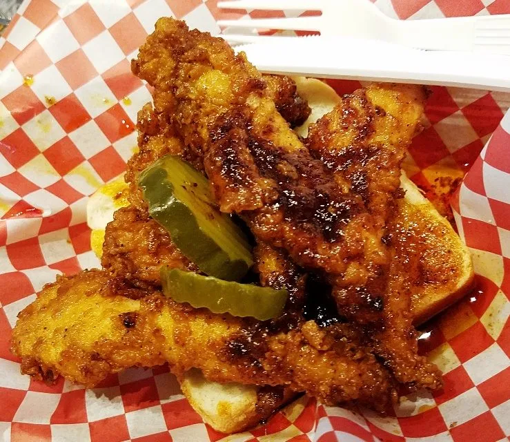 Nashville hot chicken at Bottledog Bites & Brews in Cary - NC Triangle Dining