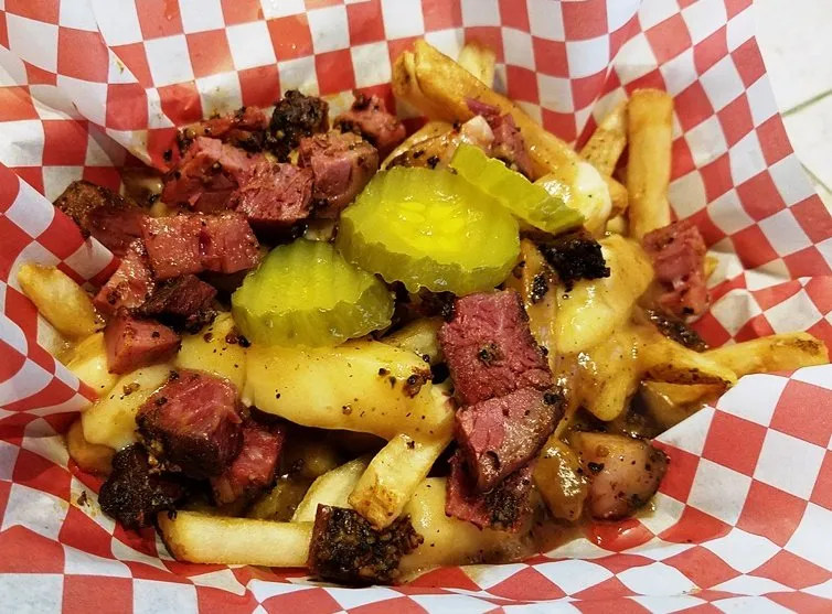 Poutine with smoked meat at Bottledog Bites & Brews in Cary - NC Triangle Dining