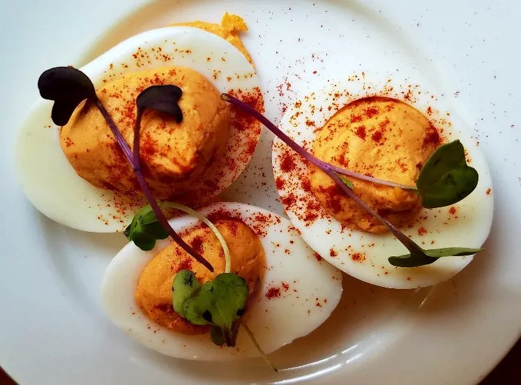 Deviled eggs at Alley Twenty Six in Durham - nctriangledining.com
