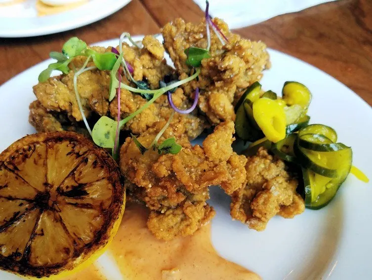 Fried oysters at Alley Twenty Six in Durham - nctriangledining.com