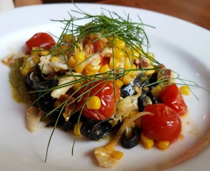 Squid ink tagliatelle at Alley Twenty Six in Durham - nctriangledining.com