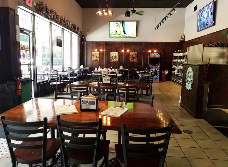 Dining area at Bottledog Bites & Brews in Cary - NC Triangle Dining