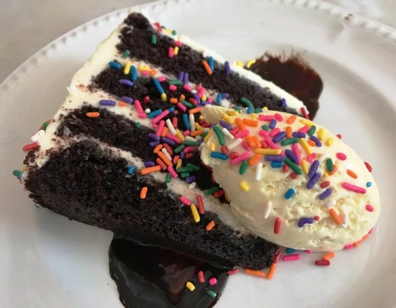 Birthday cake from Kindred in Davidson, NC - nctriangledining.com