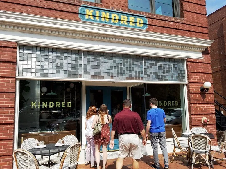 Front of Kindred in Davidson, NC - nctriangledining.com