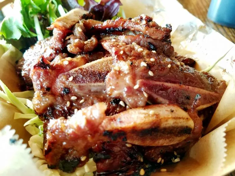 Grilled galbi (short rib) at Namu in Durham - nctriangledining.com