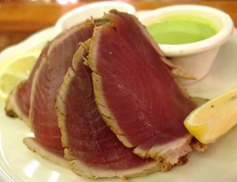 Ahi tuna at the Angus Barn in Raleigh - nctriangledining.com