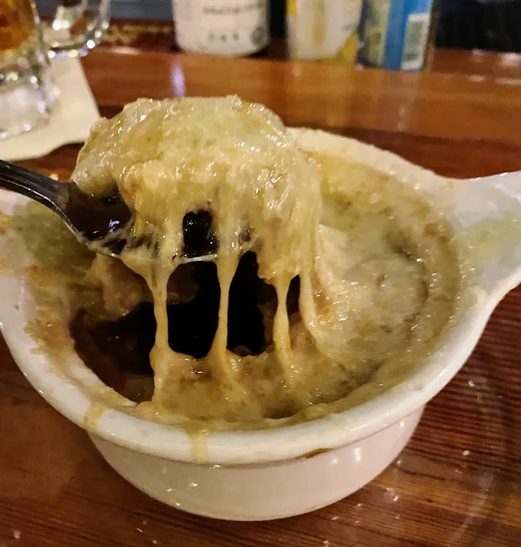 French onion soup at Angus Barn in Raleigh - nctriangledining.com