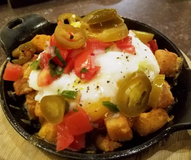 Tex-Mex hash brown skillet at Flying Saucer in Raleigh - nctriangledining.com