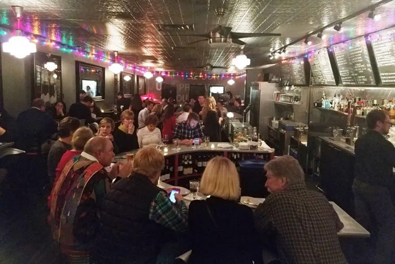 Busy dining room at Poole's Diner in Raleigh - nctriangledining.com