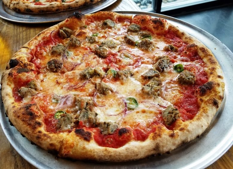 Mama Mia pizza at Capp's Pizzeria in Chapel Hill - nctriangledining.com