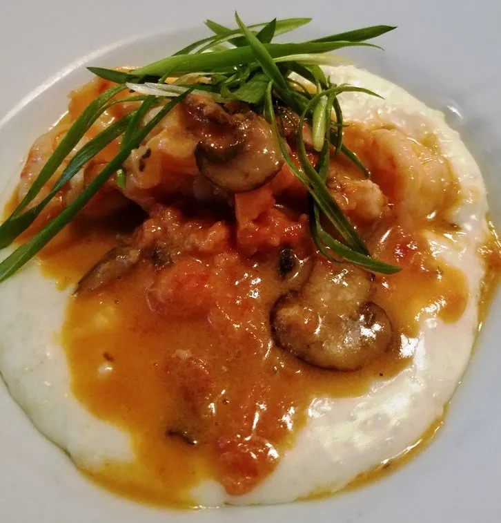 Shrimp and grits at Poole's Diner in Raleigh - nctriangledining.com