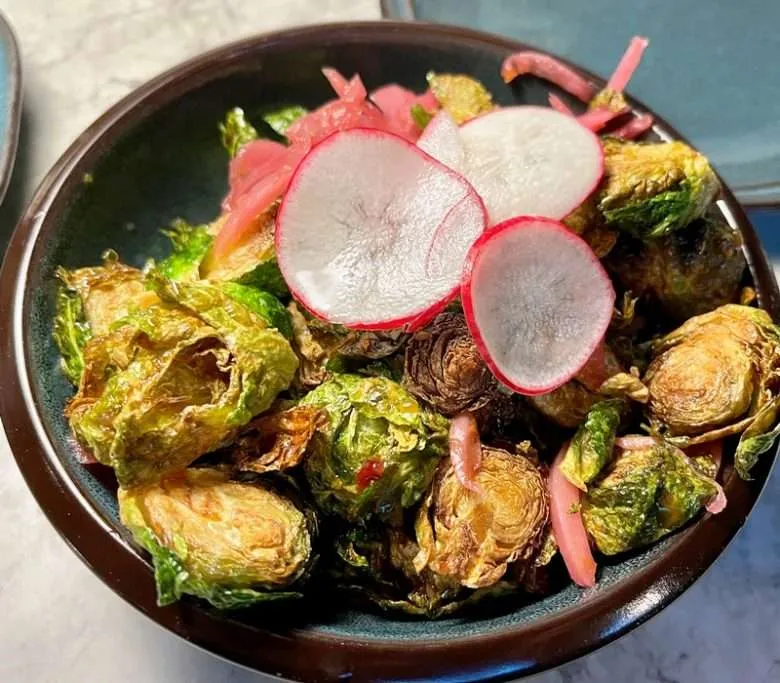 Seared brussels sprouts at Whiskey Kitchen, Raleigh - nctriangledining.com