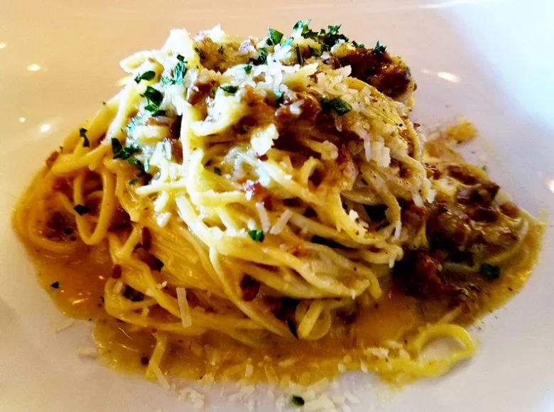 Truffle pasta at Cucciolo Terrazza in Raleigh