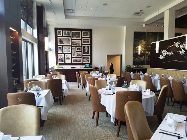 Fancy dining room at G.58 Cuisine in Morrisville - nctriangledining.com