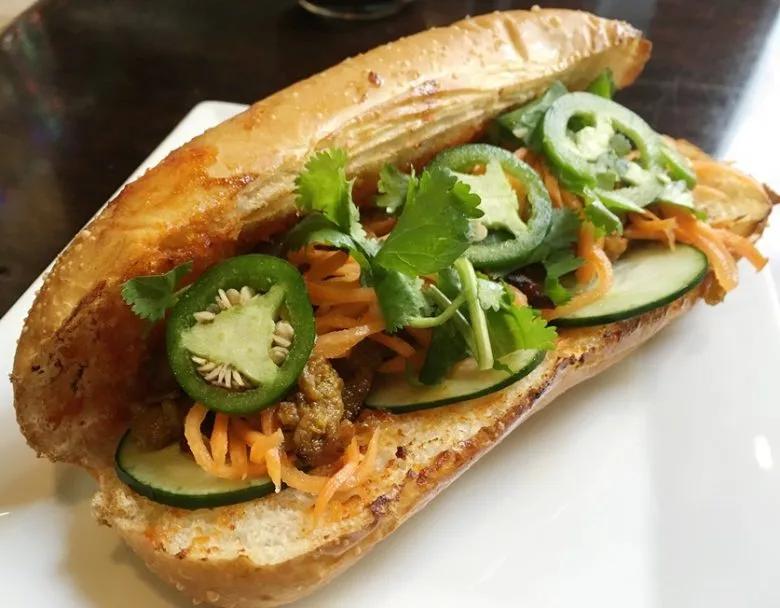 Grilled pork banh mi at Anise Pho, Raleigh - nctriangledining.com