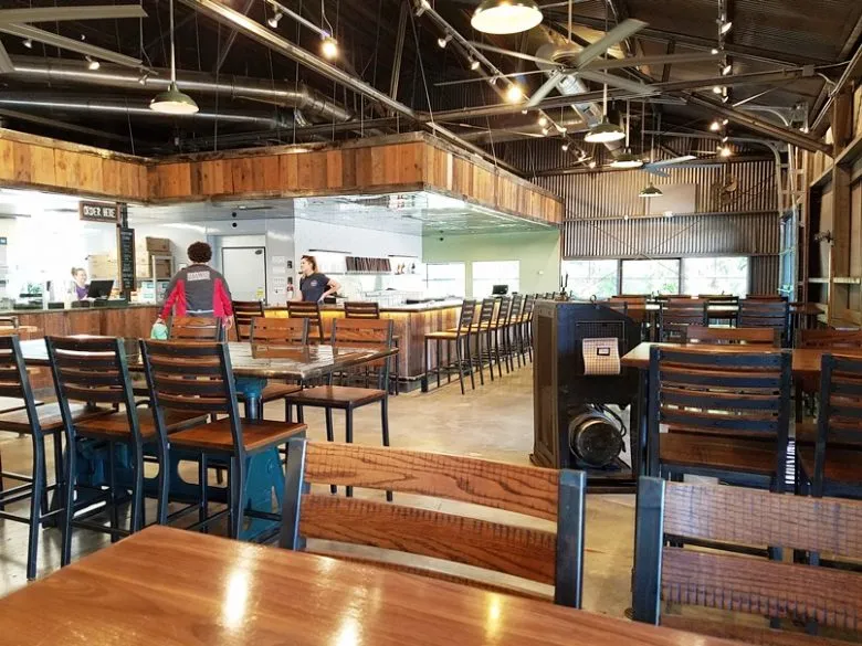 Spacious dining area at Wilson's Eatery in Raleigh - nctriangledining.com