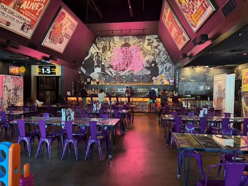 Interior of Alamo Drafthouse in Raleigh - nctriangledining.com