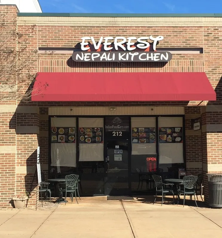 Front of Everest Nepali Kitchen in Cary - nctriangledining.com