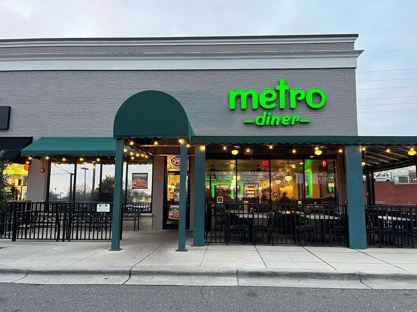 Front of Metro Diner in Raleigh - NC Triangle Dining