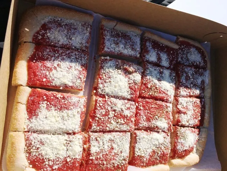 Tomato pie at Utica Bakery in Apex - nctriangledining.com